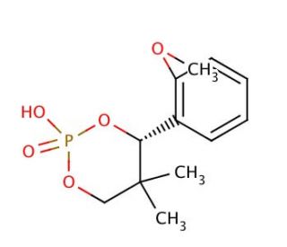 (S)-(&minus;)-2-Hydroxy-4-(2-methoxyphenyl)-5,5-dimethyl-1,3,2-dioxaphosphorinane 2-oxide (CAS 98674-83-0) - chemical structure ima
