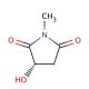 (S)-(−)-2-Hydroxy-N-methylsuccinimide (CAS 104612-35-3) - chemical structure image