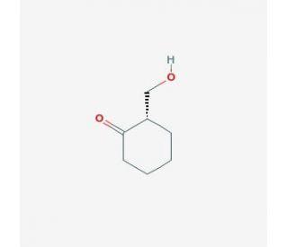 (S)-2-Hydroxymethylcyclohexanone (CAS 220199-90-6) - chemical structure image