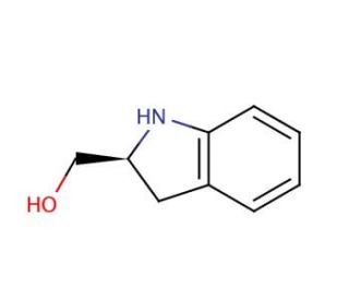(S)-(&plus;)-2-Indolinemethanol (CAS 27640-33-1) - chemical structure image