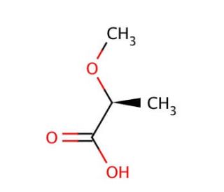 (S)-(&minus;)-2-Methoxypropionic Acid (CAS 23953-00-6) - chemical structure image