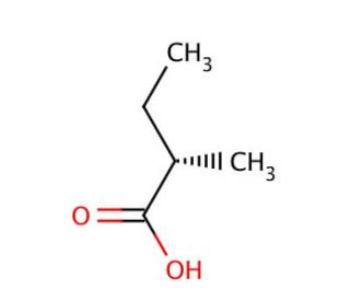 (S)-(&plus;)-2-Methylbutyric acid (CAS 1730-91-2) - chemical structure image