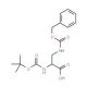 (S)-2-(N-Boc-amino)-3-(N-Cbz-amino)propionic acid (CAS 65710-57-8) - chemical structure image
