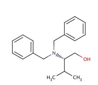 (S)-2-(N,N-Dibenzylamino)-3-methylbutanol (CAS 111060-54-9) - chemical structure image