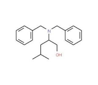 (S)-(&plus;)-2-(N,N-Dibenzylamino)-4-methylpentanol (CAS 111060-53-8) - chemical structure image