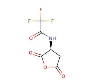 (S)-(&minus;)-2-(Trifluoroacetamido)succinic anhydride (CAS 777-33-3) - chemical structure image