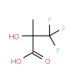 (S)-3,3,3-Trifluoro-2-hydroxy-2-methylpropionic acid (CAS 24435-45-8) - chemical structure image