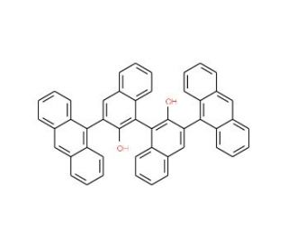 (S)-3,3&prime;-Di(anthracen-9-yl)-1,1&prime;-binaphthyl-2,2&prime;-diol (CAS 361342-50-9) - chemical structure image