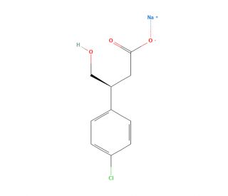 (S)-3-(4-Chlorophenyl)-4-hydroxybutyric Acid Sodium Salt (CAS 1346617-13-7) - chemical structure image