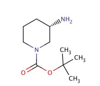 (S)-(&plus;)-3-Amino-1-Boc-piperidine (CAS 625471-18-3) - chemical structure image