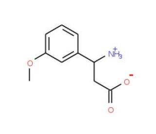 (S)-3-Amino-3-(3-methoxyphenyl)propionic acid (CAS 783300-35-6) - chemical structure image