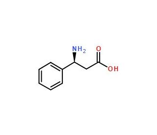 (S)-3-Amino-3-phenylpropionic acid - chemical structure image