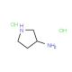 (S)-(+)-3-Aminopyrrolidine dihydrochloride (CAS 116183-83-6) - chemical structure image
