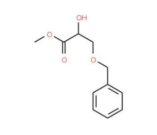 (S)-3-Benzyloxy-2-hydroxy-propionic acid methyl ester (CAS 127744-28-9) - chemical structure image