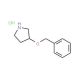 (S)-3-Benzyloxy-pyrrolidine hydrochloride (CAS 931409-74-4) - chemical structure image