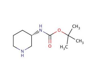 (S)-3-(Boc-amino)piperidine (CAS 216854-23-8) - chemical structure image