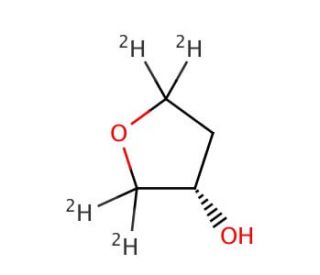 (S)-(&plus;)-3-Hydroxytetrahydrofuran-d4 (CAS 1217718-57-4) - chemical structure image