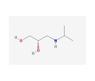 (S)-3-Isopropylamino-1,2-propanediol (CAS 90742-94-2) - chemical structure image