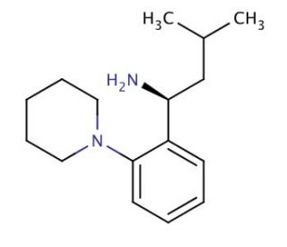 (S)-3-Methyl-1-(2-piperidin-1-yl-phenyl)butylamine (CAS 147769-93-5) - chemical structure image