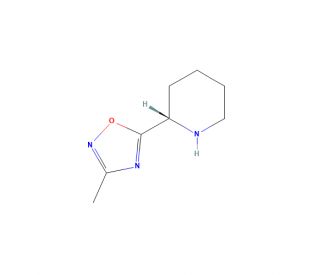 (S)-3-Methyl-5-(piperidin-2-yl)-1,2,4-oxadiazole hydrochloride (CAS 1604396-49-7) - chemical structure image