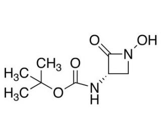 (S)-3-(N-Boc-amino)-1-hydroxy-2-azetidinone (CAS 71405-01-1) - chemical structure image