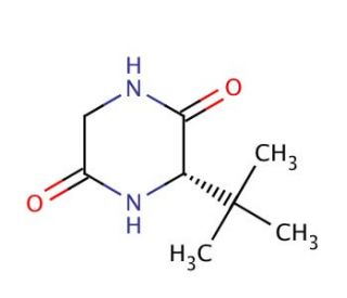 (S)-3-tert-Butyl-2,5-piperazinedione (CAS 65050-07-9) - chemical structure image