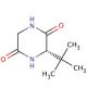 (S)-3-tert-Butyl-2,5-piperazinedione (CAS 65050-07-9) - chemical structure image