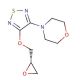 (S)-4-[4-(Oxiranylmethoxy)-1,2,5-thiadiazol-3-yl]morpholine (CAS 69500-53-4) - chemical structure image