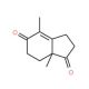 (S)-4,7a-Dimethyl-2,3,7,7a-tetrahydro-6H-indene-1,5-dione (CAS 33878-96-5) - chemical structure image