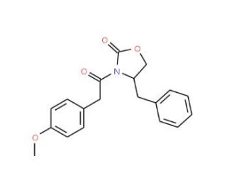 (S)-4-Benzyl-3-[2-(4-methoxyphenyl)acetyl]-2-oxazolidinone (CAS 143589-97-3) - chemical structure image