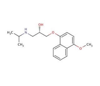 (S)-4-Hydroxy 4&prime;-Methoxy Propranolol - chemical structure image