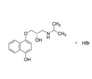 (S)-4-Hydroxy Propranolol Hydrobromide (CAS 135201-50-2) - chemical structure image
