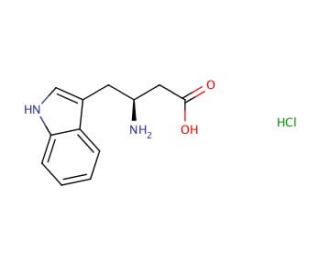 (S)-4-(indol-3-yl)-beta-homoalanine hydrochloride (CAS 192003-01-3) - chemical structure image
