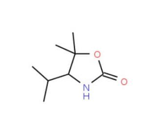 (S)-(&minus;)-4-Isopropyl-5,5-dimethyl-2-oxazolidinone (CAS 168297-86-7) - chemical structure image