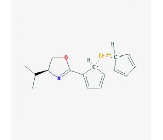 (S)-(4-Isopropyloxazolin-2-yl)ferrocene (CAS 162157-03-1) - chemical structure image