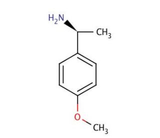 (S)-(&minus;)-4-Methoxy-&alpha;-methylbenzylamine (CAS 41851-59-6) - chemical structure image