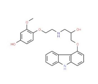 (S)-(&minus;)-4&prime;-Hydroxyphenyl Carvedilol - chemical structure image