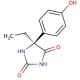 (S)-5-(4-Hydroxyphenyl)-5-ethylhydantoin - chemical structure image