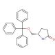 (S)-(+)-5-(Trityloxymethyl)-2-pyrrolidinone (CAS 105526-85-0) - chemical structure image