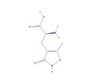 (S)-a-Amino-3-hydroxy-5-methyl-4-isoxazolepropionic acid (CAS 83643-88-3) - chemical structure image