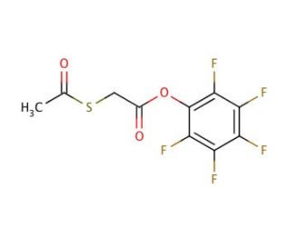 S-Acetylthioglycolic acid pentafluorophenyl ester (CAS 129815-48-1) - chemical structure image