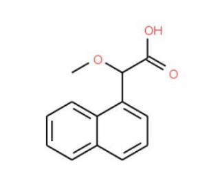 (S)-&alpha;-Methoxy-2-naphthylacetic acid (CAS 157134-51-5) - chemical structure image