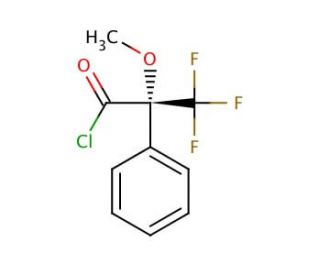 (S)-(&plus;)-&alpha;-Methoxy-&alpha;-trifluoromethylphenylacetyl chloride (CAS 20445-33-4) - chemical structure image