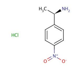(S)-&alpha;-Methyl-4-nitrobenzylamine hydrochloride (CAS 132873-57-5) - chemical structure image