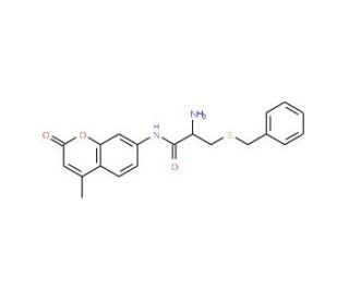 S-Benzyl-L-cysteine 7-amido-4-methylcoumarin (CAS 80173-27-9) - chemical structure image