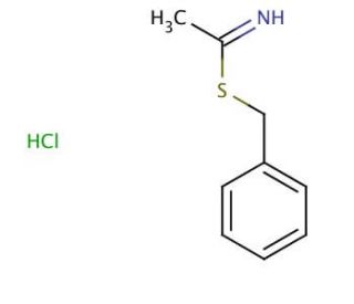 S-Benzylthioacetimidate, Hydrochloride (CAS 32894-07-8) - chemical structure image