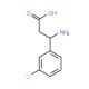 (S)-beta-(3-chlorophenyl)alanine (CAS 774178-18-6) - chemical structure image