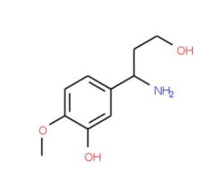 (S)-beta-(3-hydroxy-4-methoxyphenyl)alaninol - chemical structure image