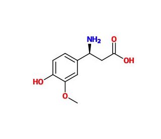 (S)-beta-(4-hydroxy-3-methoxy-phenyl)alanine - chemical structure image
