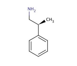 (S)-&beta;-Methylphenethylamine (CAS 17596-79-1) - chemical structure image